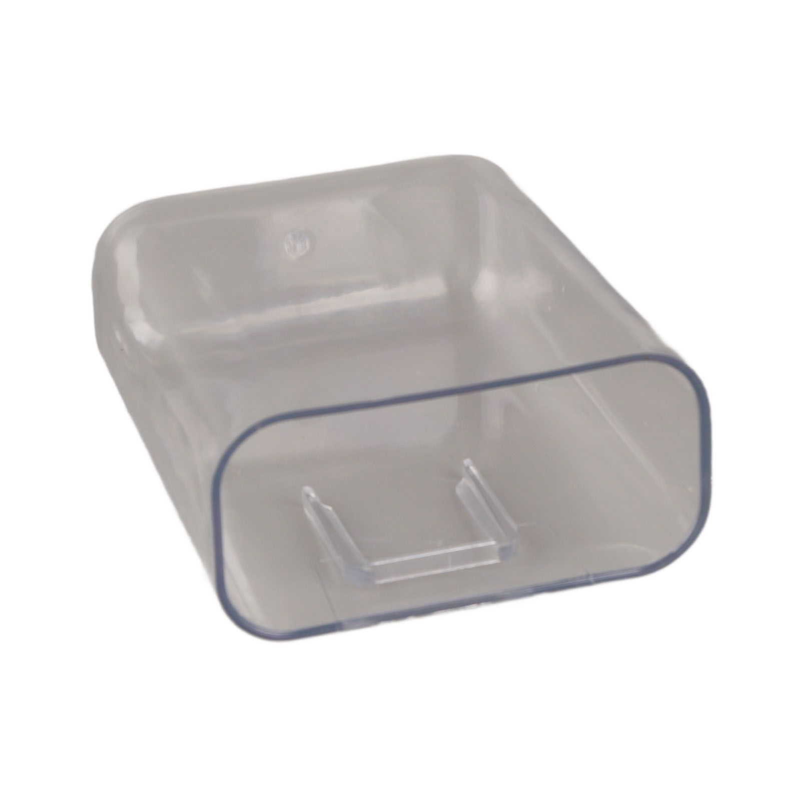 Adhesive Storage Bin Transparent Plastic Wall Mounted Floating Storage Holder view 12