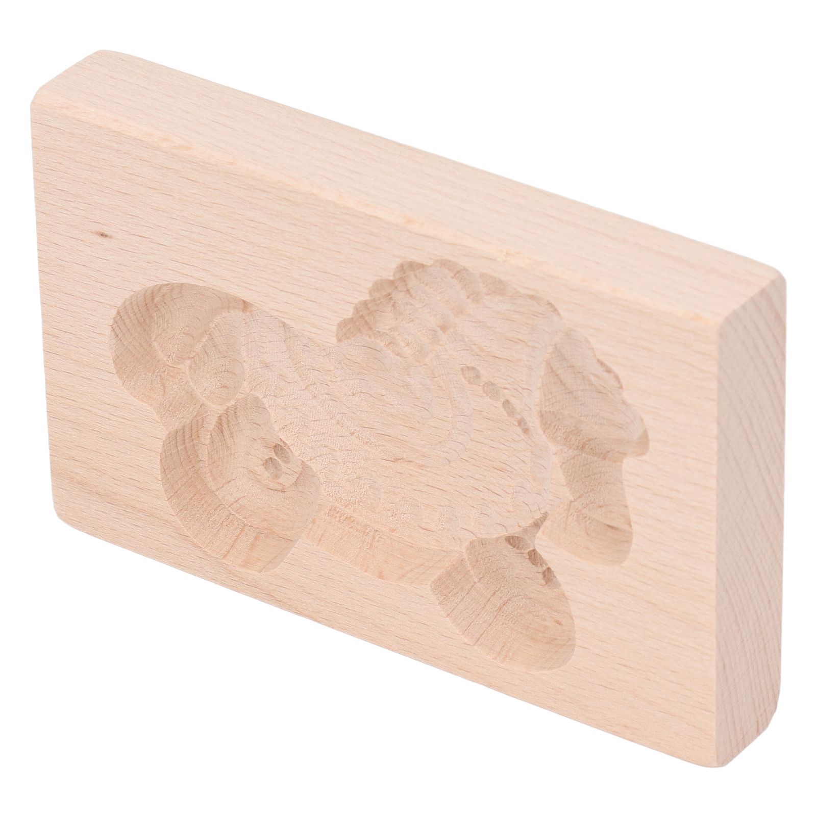 Animal Cookie Mold Lovely Vivid Wooden Biscuit Press Stamp Easy Demoulding view 3