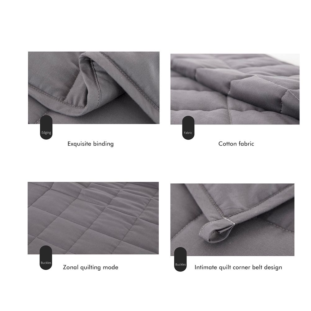 Heavy Blanket Against Sleep Disorders and Stress Blanket for Adults and view 3