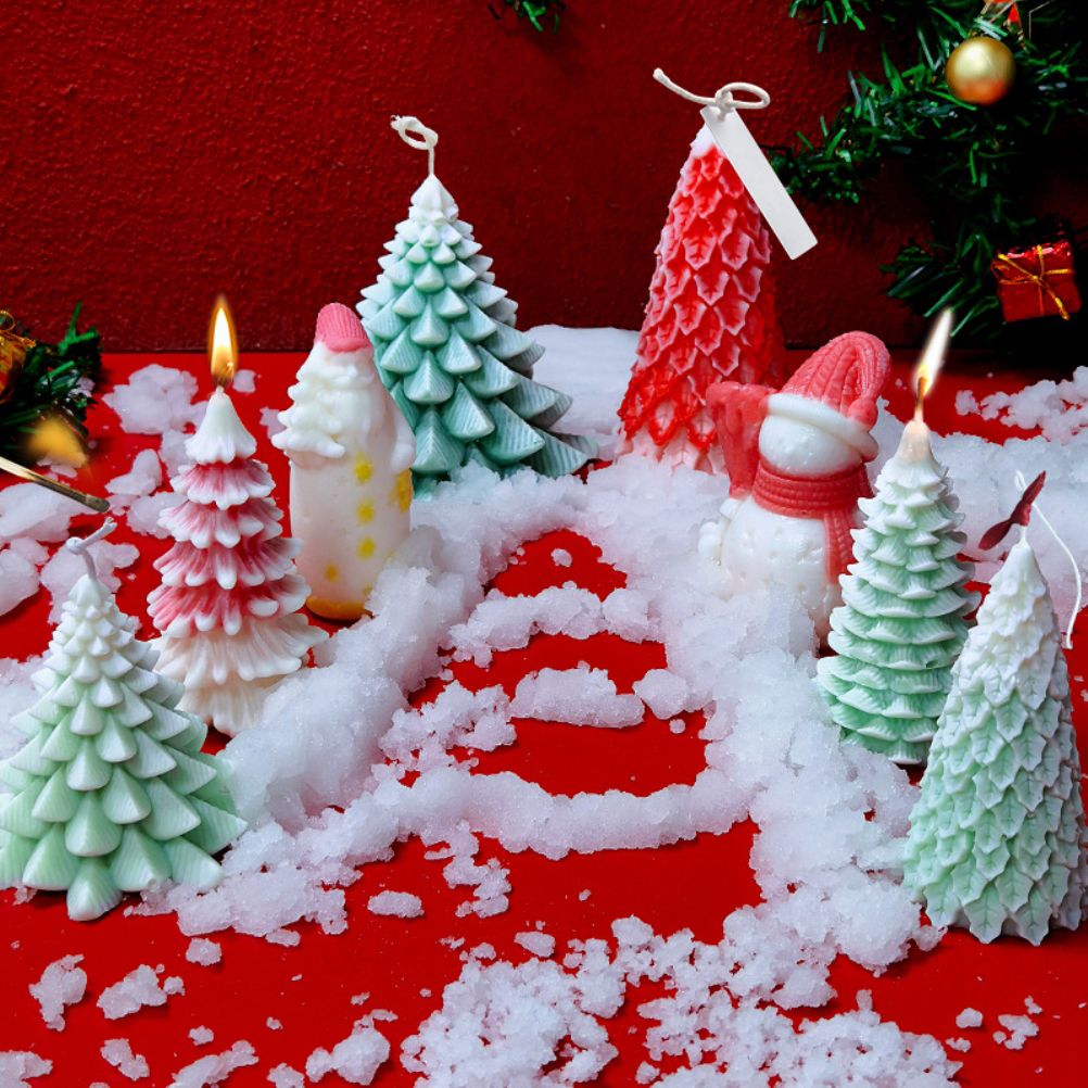 1 Pcs Christmas Tree DIY Silicone Candle Mold for Soap Cake Decorating view 9