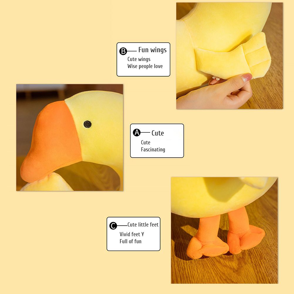 Japanese Anime Duck Plush Dolls Big Goose U Shaped Neck Pillow Cute Stuffed view 4
