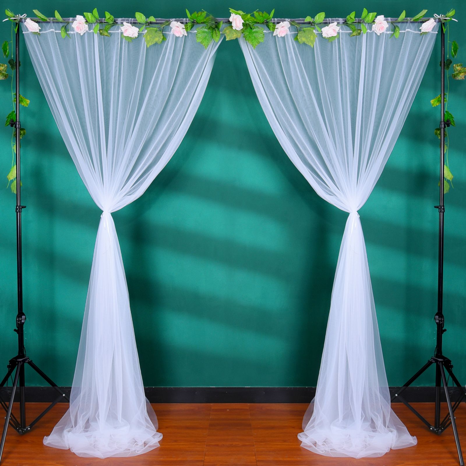 Wedding Party Window Screen Decoration Bedroom Outdoor Semi Transparent Mesh view 4