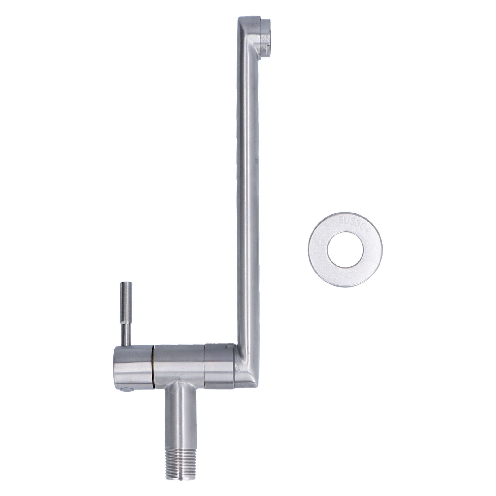 G1/2 Lengthen Water Faucet 304 Stainless Steel Single Cold Water Tap for view 4