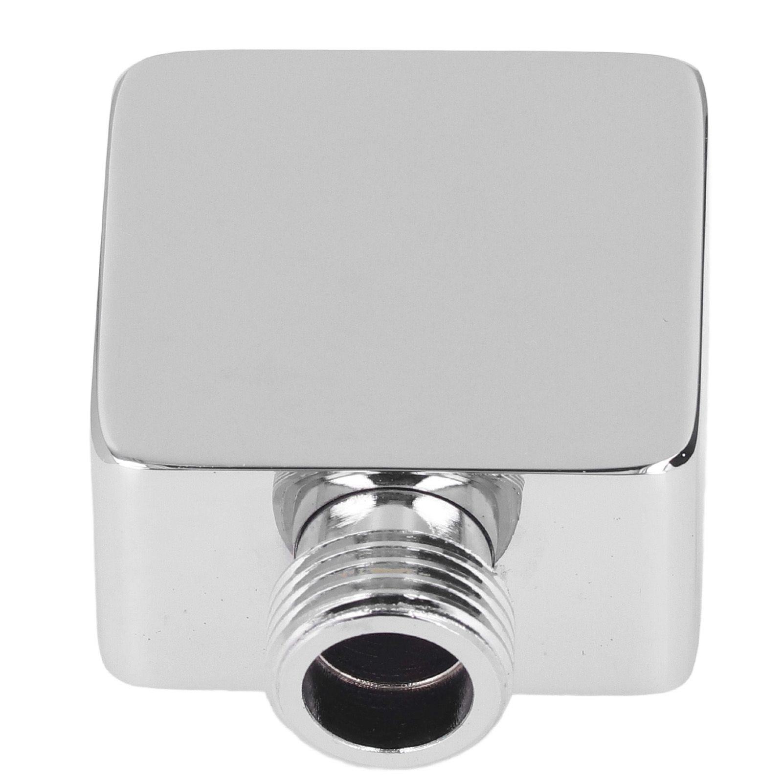 Quadrate Shower Elbow Chrome Finish Wall Mounted G1/2 Full Copper Male Female view 5