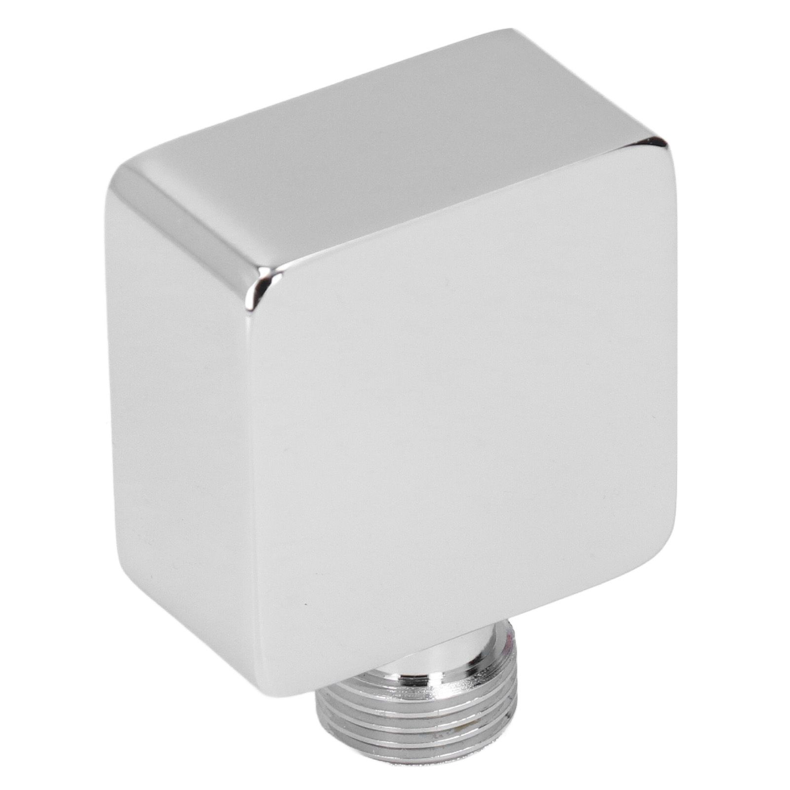 Quadrate Shower Elbow Chrome Finish Wall Mounted G1/2 Full Copper Male Female view 6