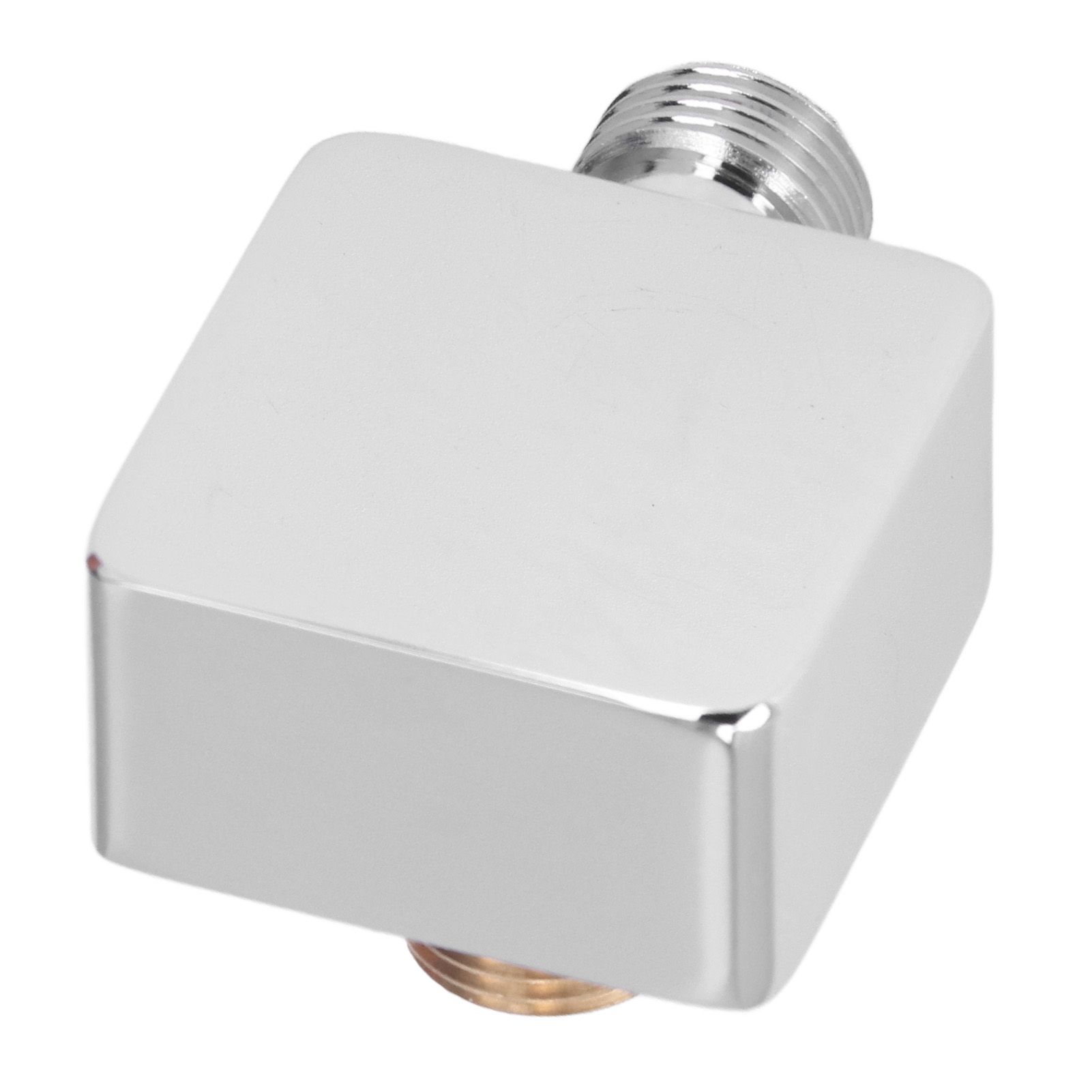 Quadrate Shower Elbow Chrome Finish Wall Mounted G1/2 Full Copper Male Female view 8