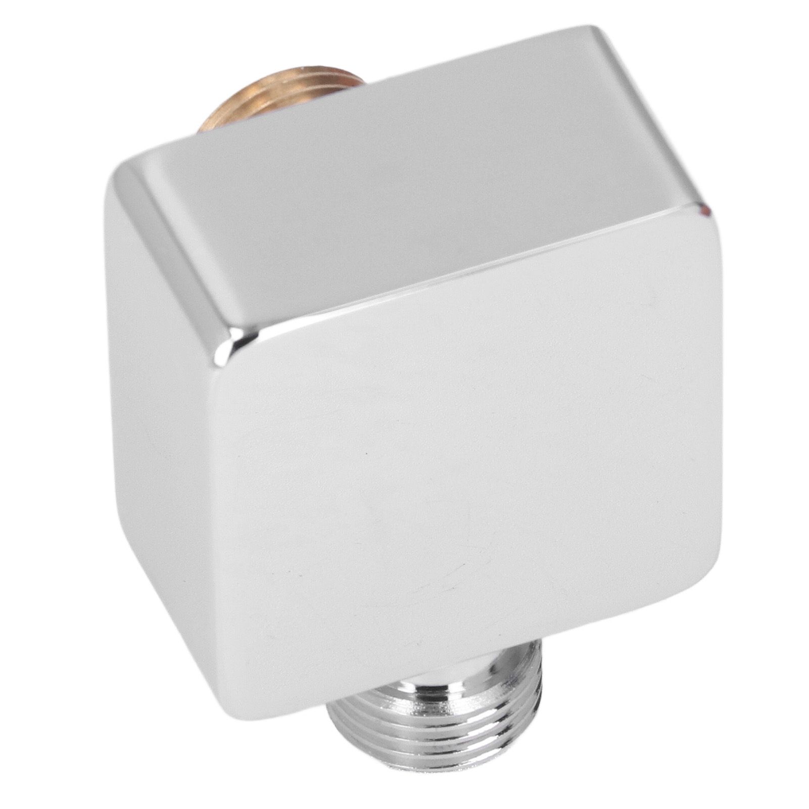 Quadrate Shower Elbow Chrome Finish Wall Mounted G1/2 Full Copper Male Female view 9