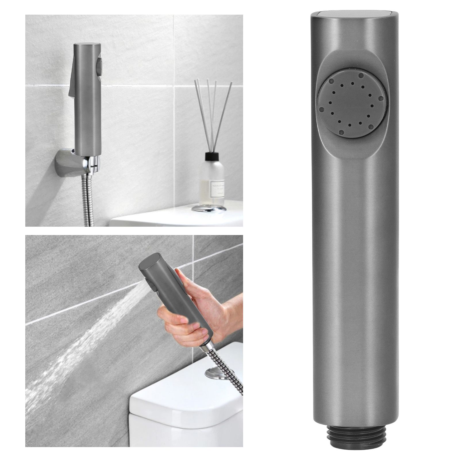 Handheld Bidet Shower Sprayer G1/2 Male Thread Ergonomic Toilet Shower Head view 12