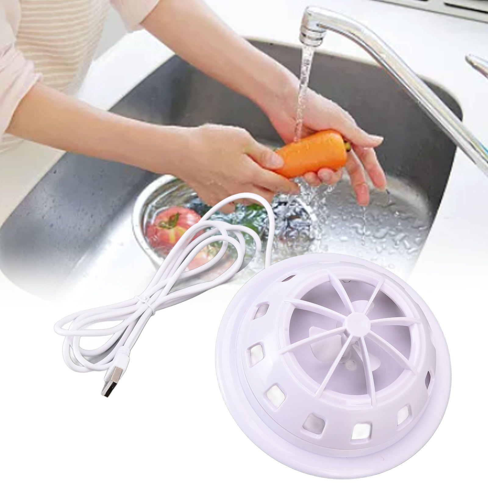 Mini Ultrasonic Dishwasher Portable USB Household Fruit Dishwasher for Home view 12