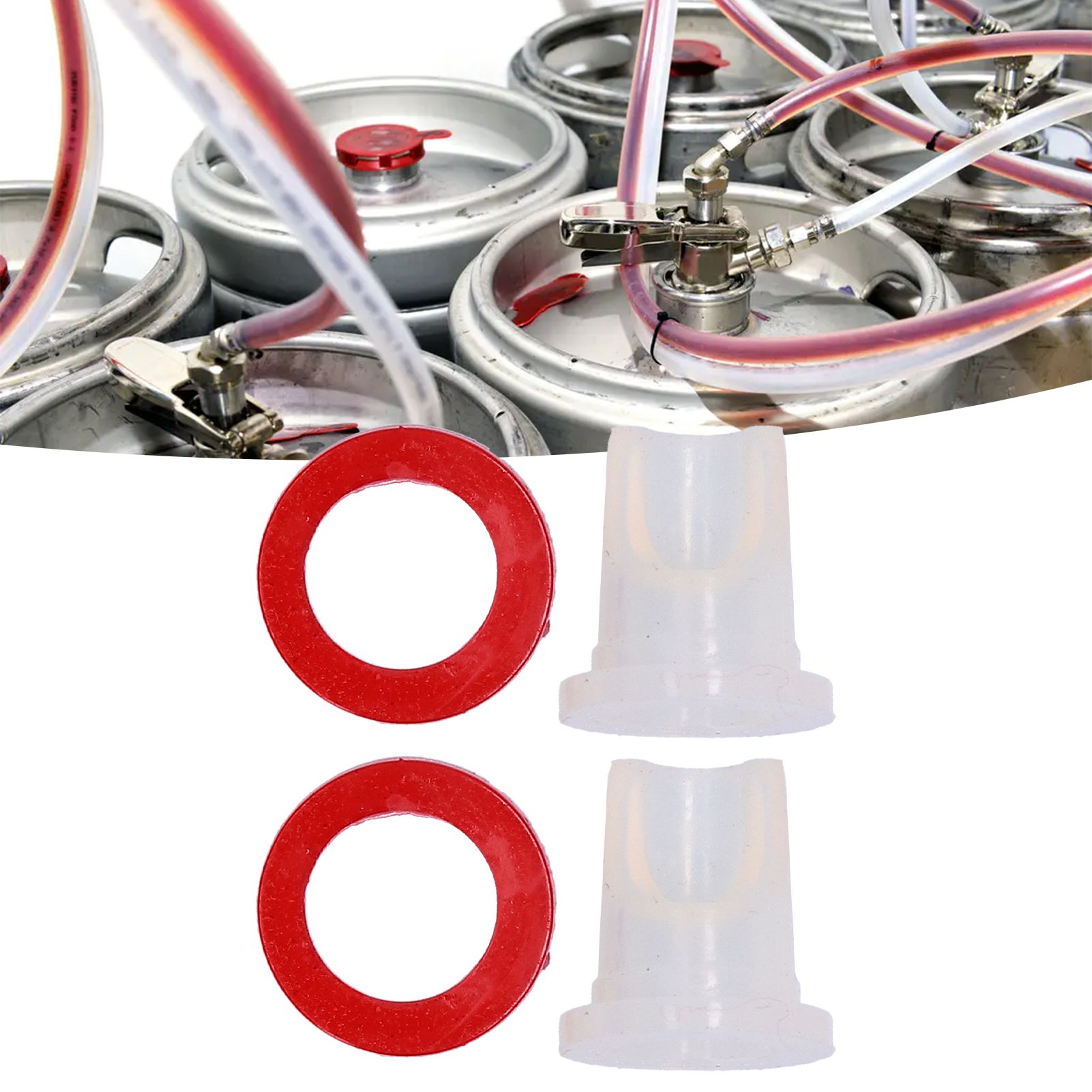 Beer Keg Coupler Check Valve and Washer Kit for D Type Coupler Taprite for view 12