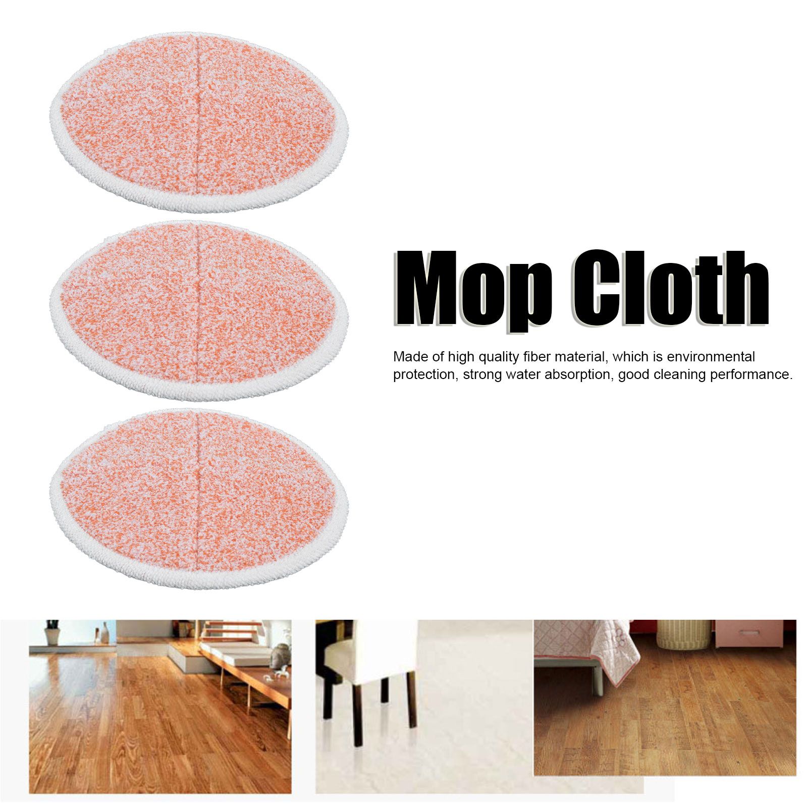 3PCS Mop Cloth Reusable Microfiber Mop Pad Mop Head Accessories for Bissell view 14