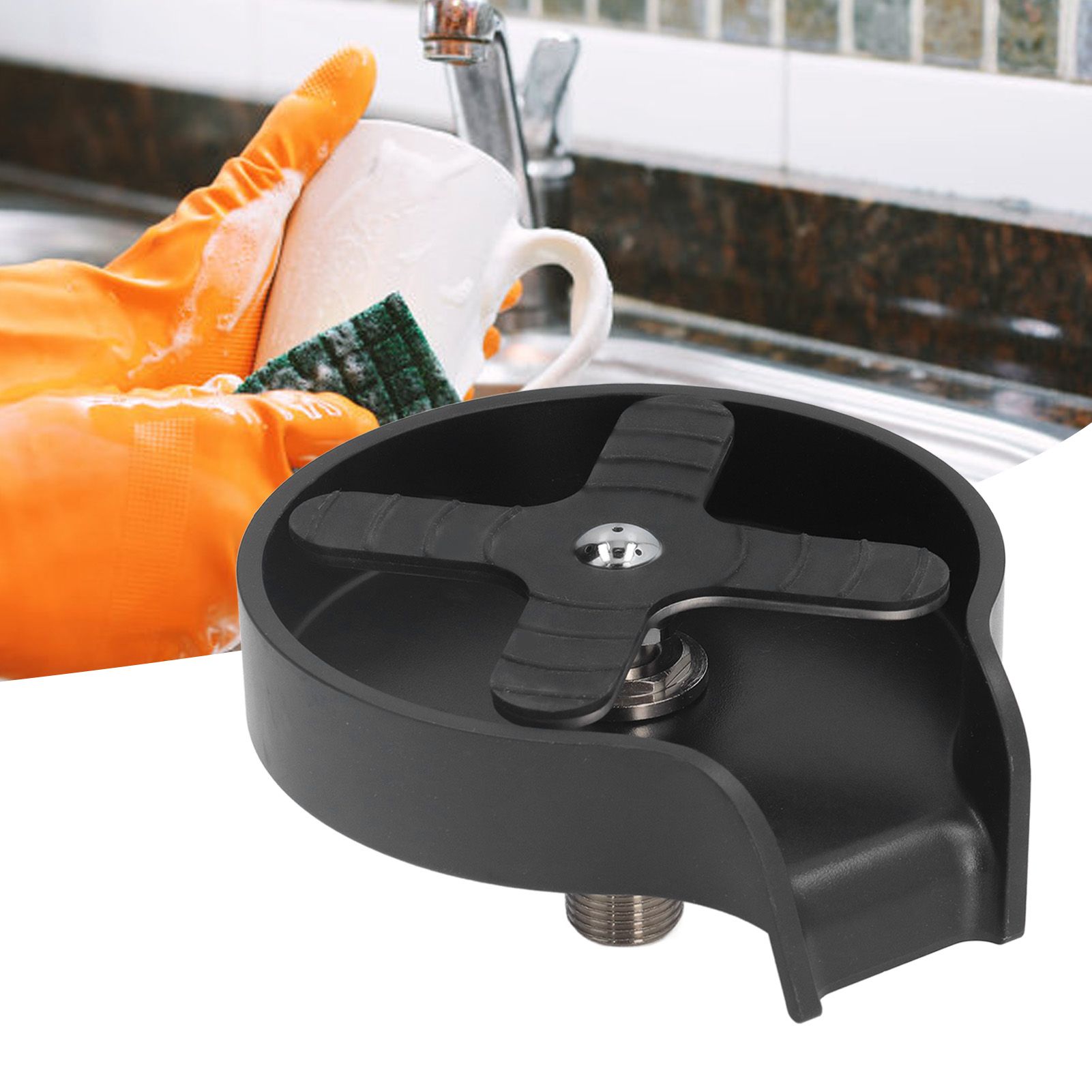 G9/16 Thread High Pressure Cup Washer Stainless Steel Kitchen Sink Glass view 12