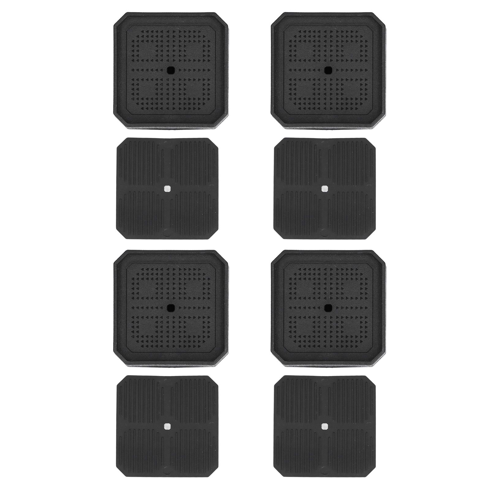 4Set Square Furniture Leg Pad Rubber Non Slip Table Chair Refrigerator Feet view 5