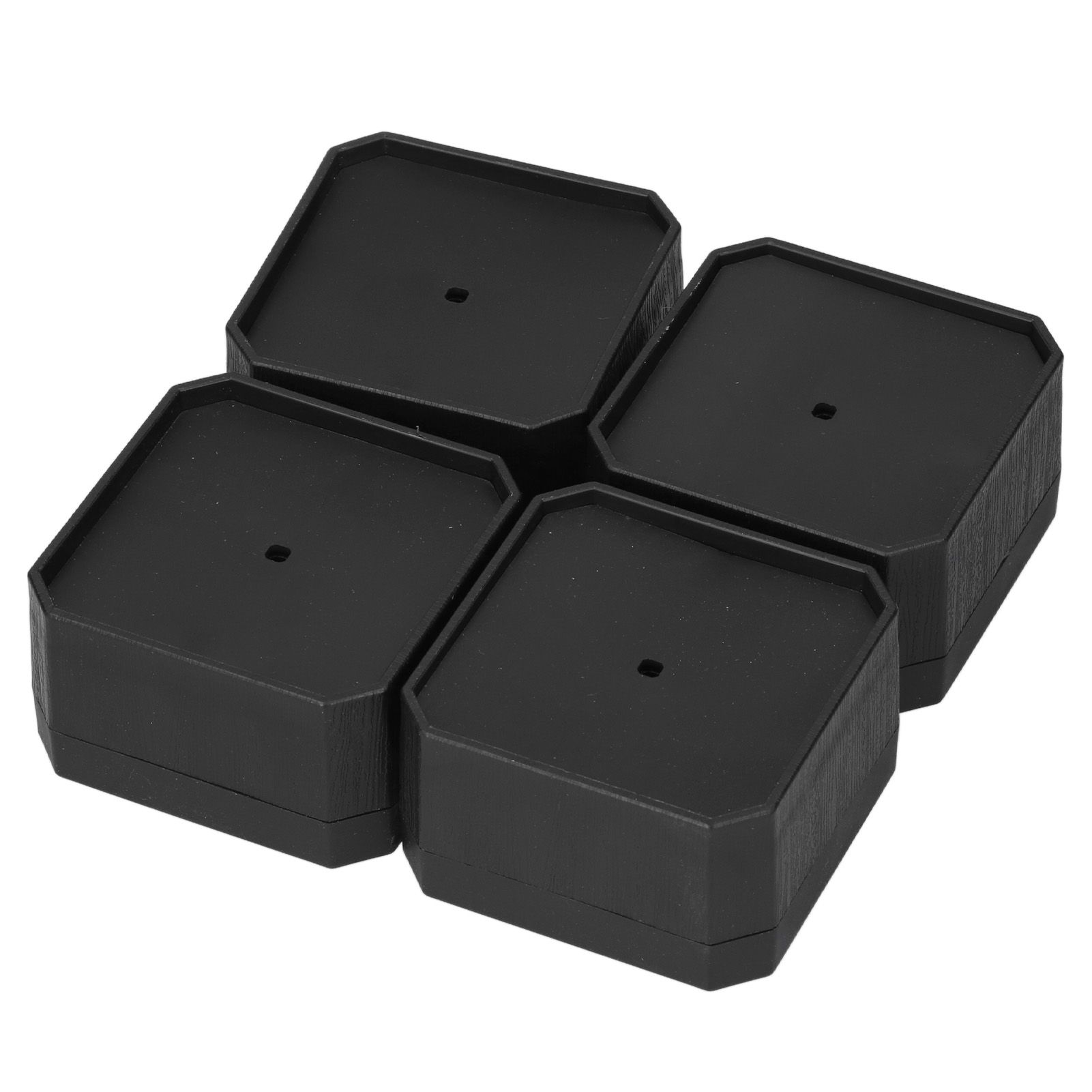 4Set Square Furniture Leg Pad Rubber Non Slip Table Chair Refrigerator Feet view 8
