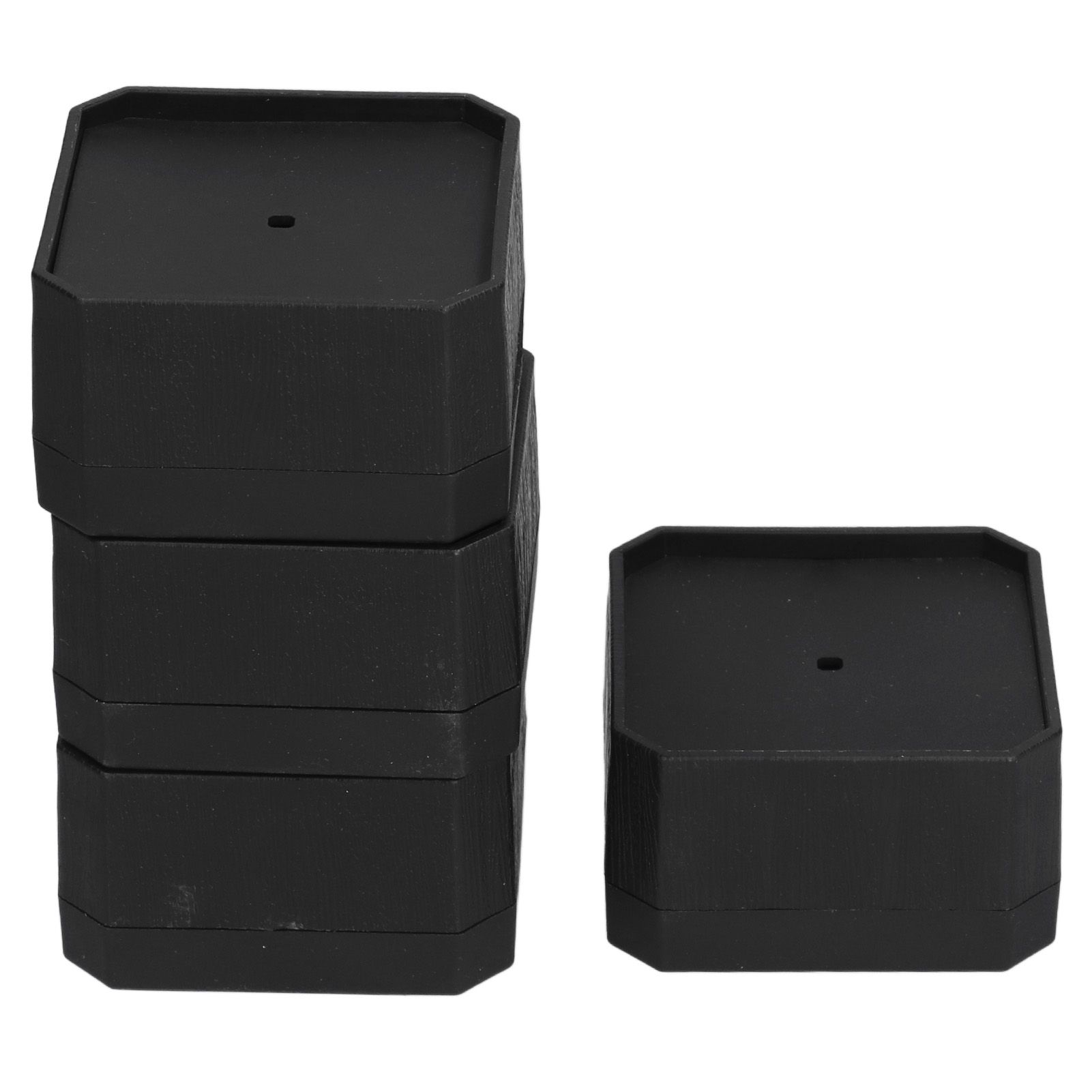 4Set Square Furniture Leg Pad Rubber Non Slip Table Chair Refrigerator Feet view 9