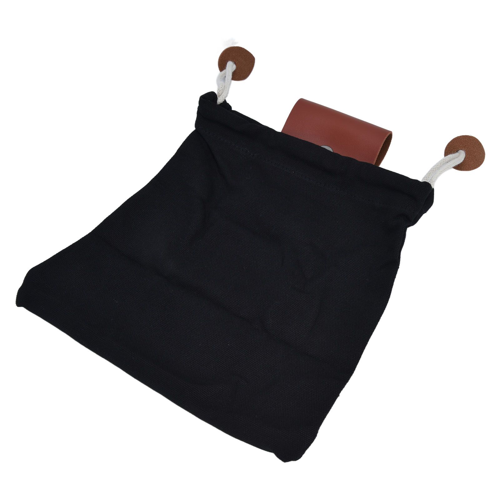 Foraging Pouch PU Leather Canvas Fruit Picking Storage Bag Waist Hanging Tool view 7