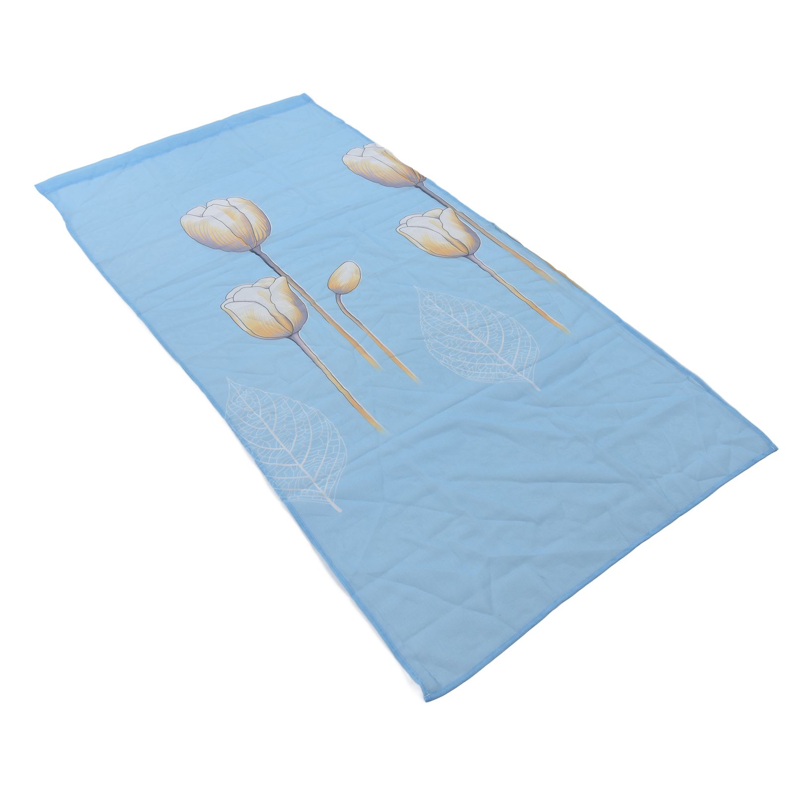 Sheer Curtains INS Style Flower Decoration Filter Light Flowers Sheer Curtains view 2