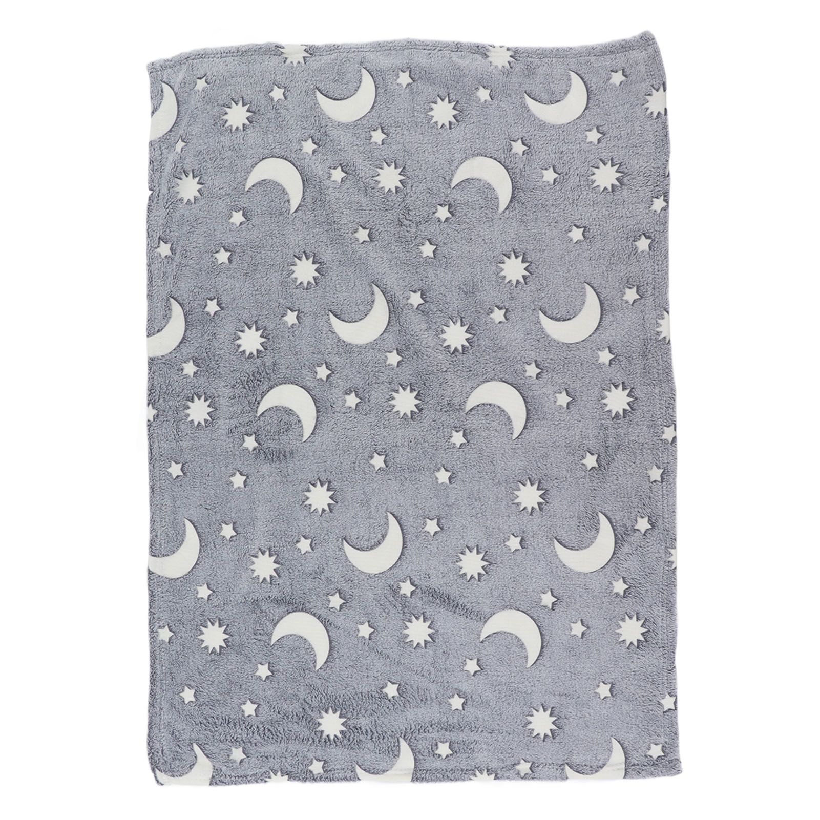 1.5x2m Luminous Blanket Double Side Flannel Star Moon Design Soft Glow in The view 7