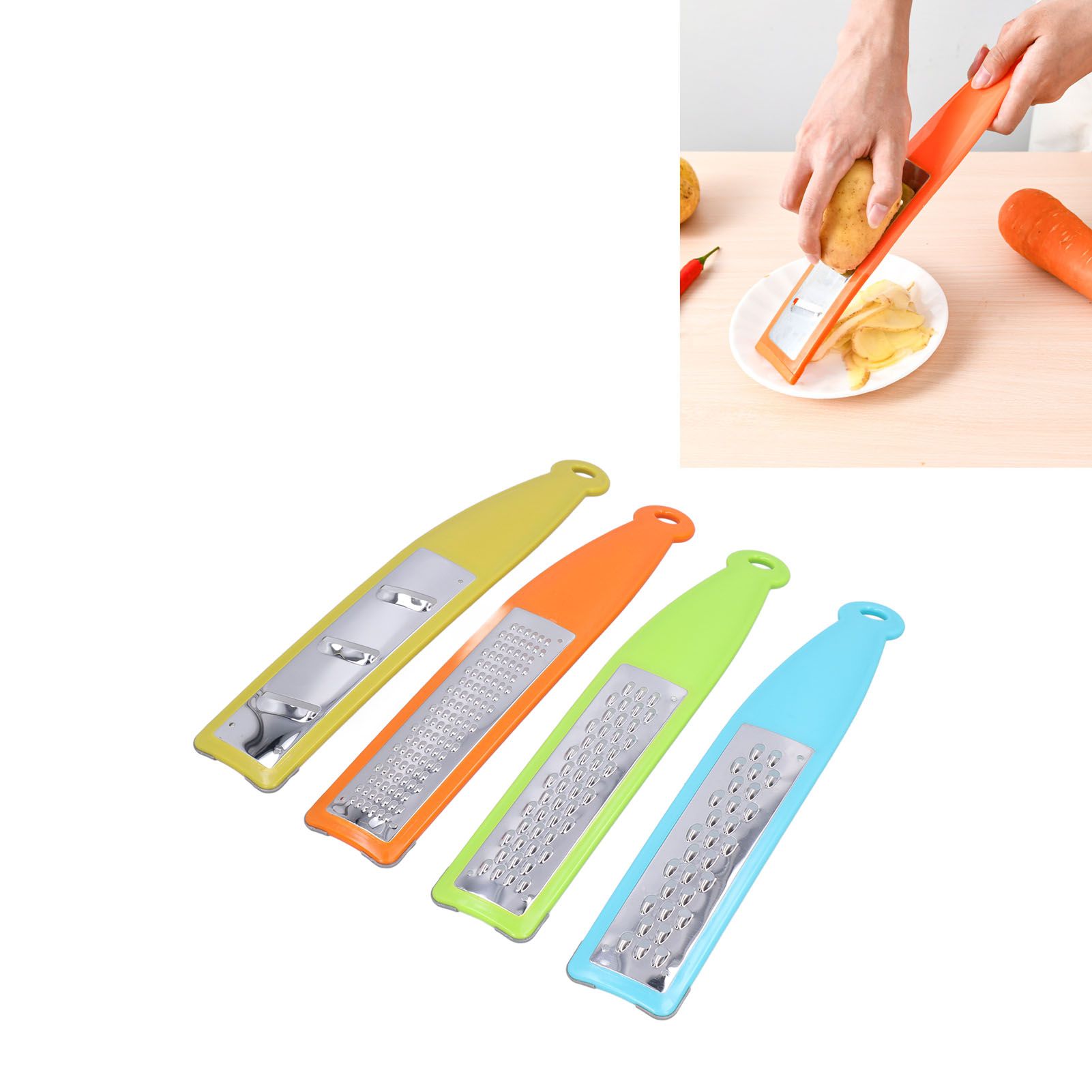 Vegetable Zester Stainless Steel Zester Cheese Grater Food Slice Grater Potato view 12
