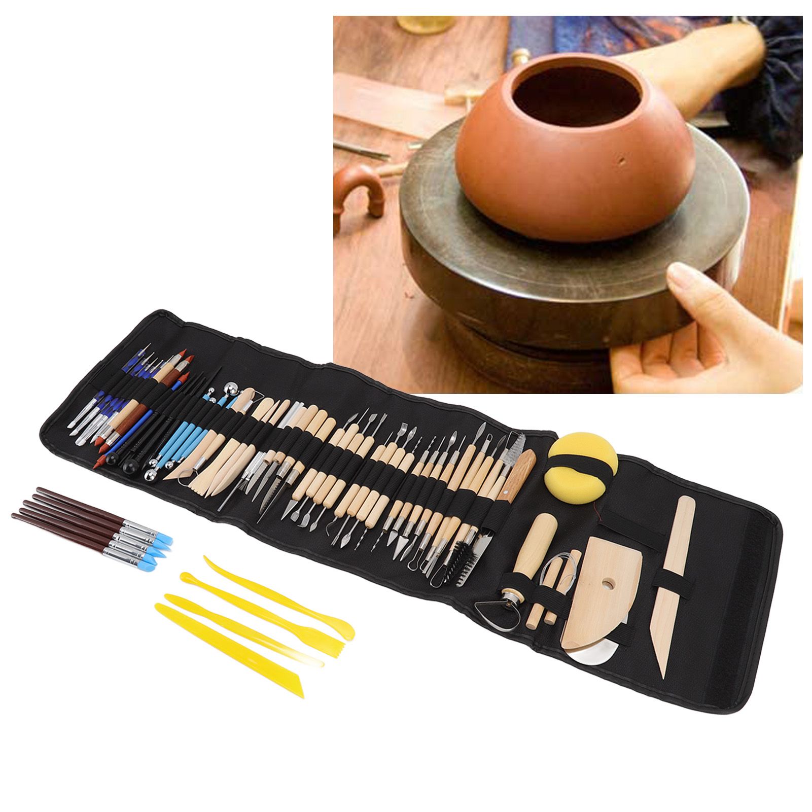 61Pcs Polymer Clay Sculpting Tools Exquisite Versatile Clay Carving Tools with view 11