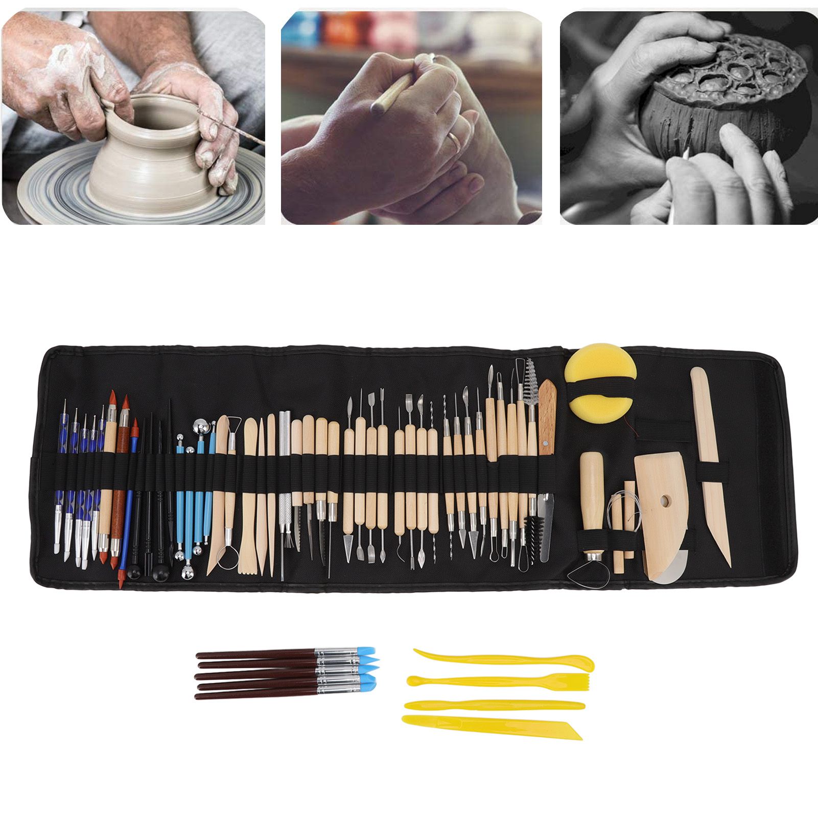 61Pcs Polymer Clay Sculpting Tools Exquisite Versatile Clay Carving Tools with view 12