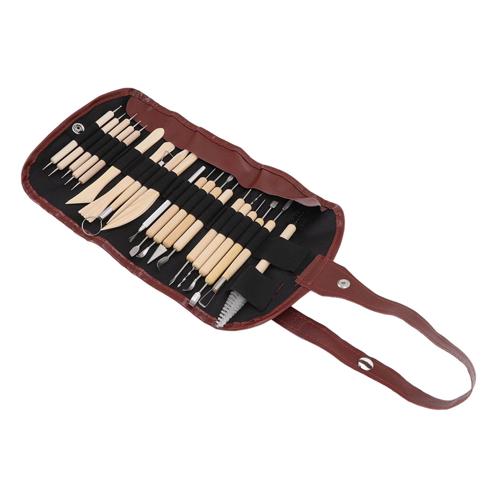 21pcs Polymer Clay Tools Polymer Clay Sculpting Tools with Storage Bag for view 2