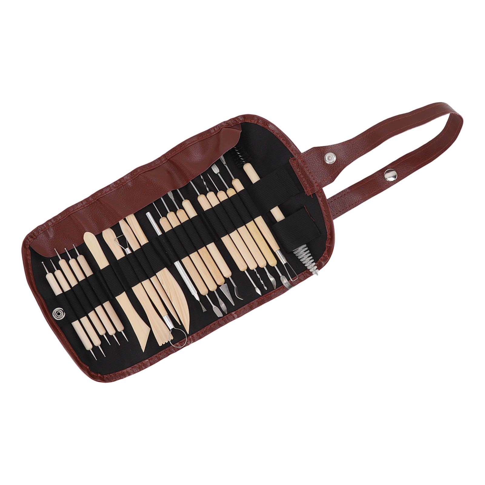 21pcs Polymer Clay Tools Polymer Clay Sculpting Tools with Storage Bag for view 5