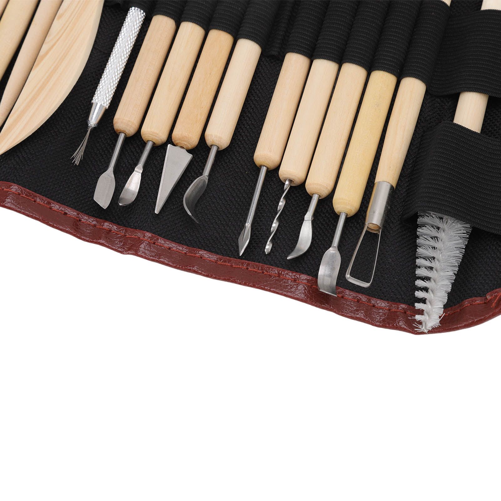 21pcs Polymer Clay Tools Polymer Clay Sculpting Tools with Storage Bag for view 14