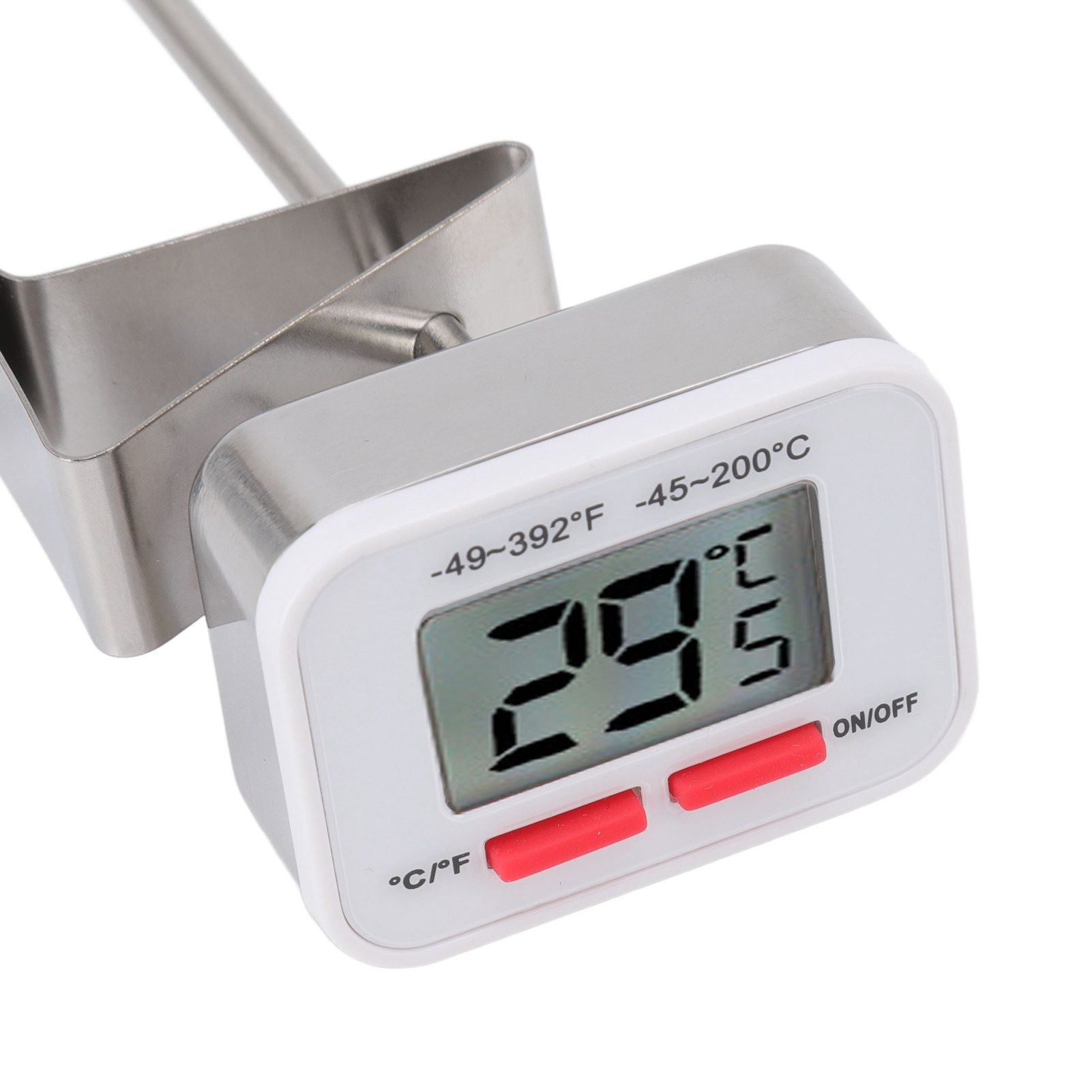 Food Thermometer Regulable Clip Large Display Screen Detachable Stainless view 15