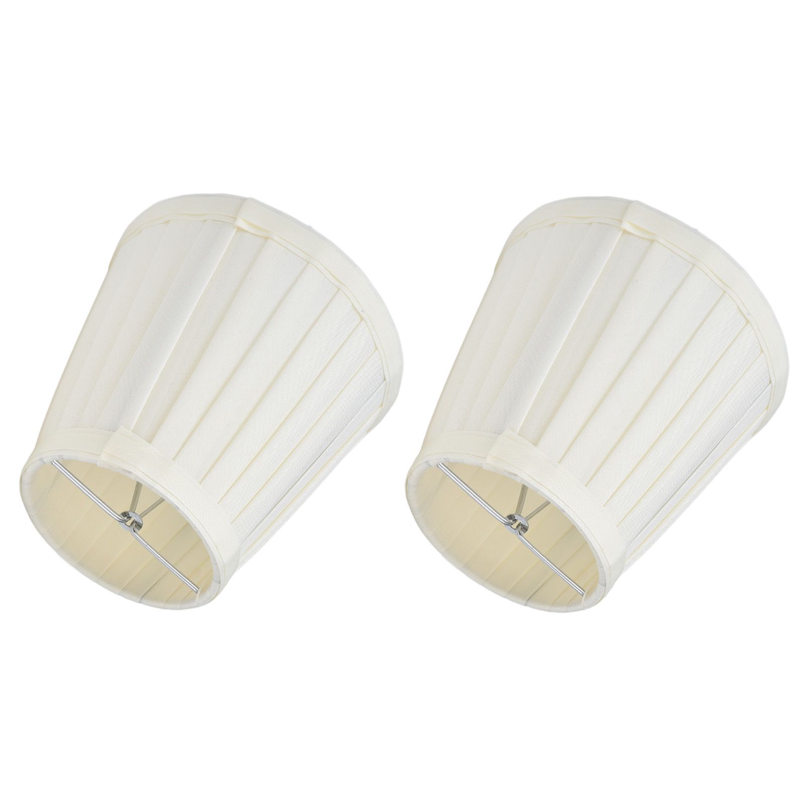2 Pcs Double Small Lamp Shade Clip On Bulb Comfortable Material Barrel Fabric view 6