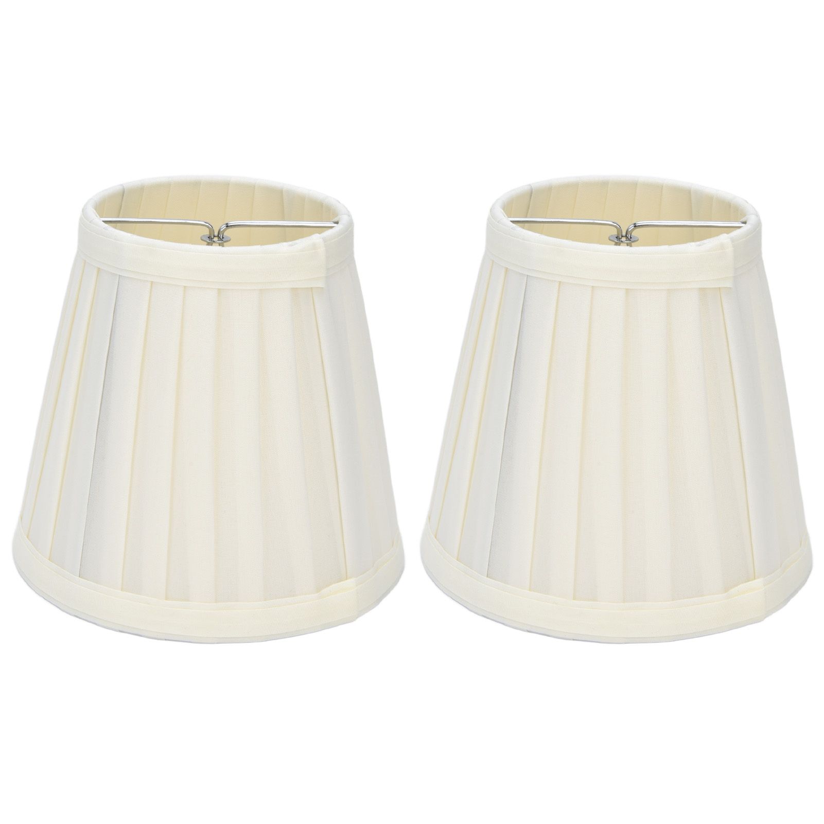 2 Pcs Double Small Lamp Shade Clip On Bulb Comfortable Material Barrel Fabric view 7