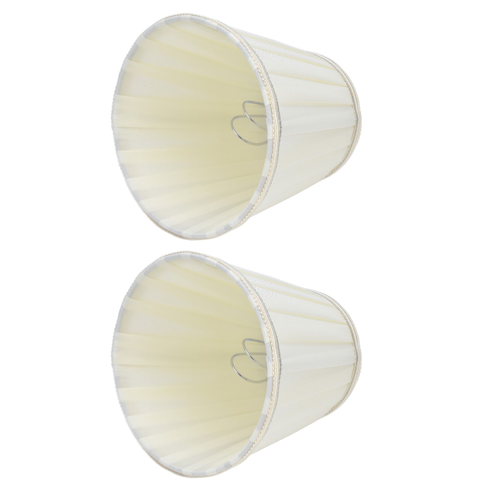 2 Pcs Double Small Lamp Shade Clip On Bulb Comfortable Material Barrel Fabric view 8