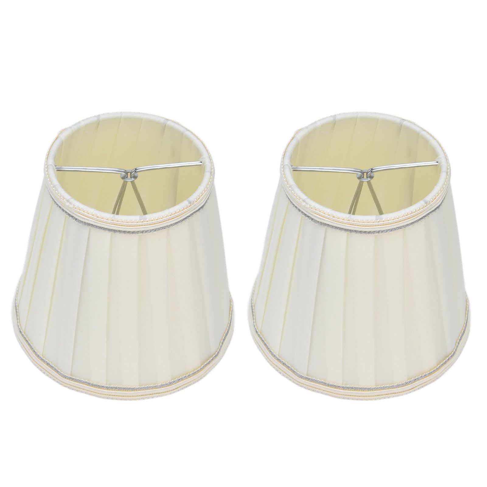 2 Pcs Double Small Lamp Shade Clip On Bulb Comfortable Material Barrel Fabric view 9