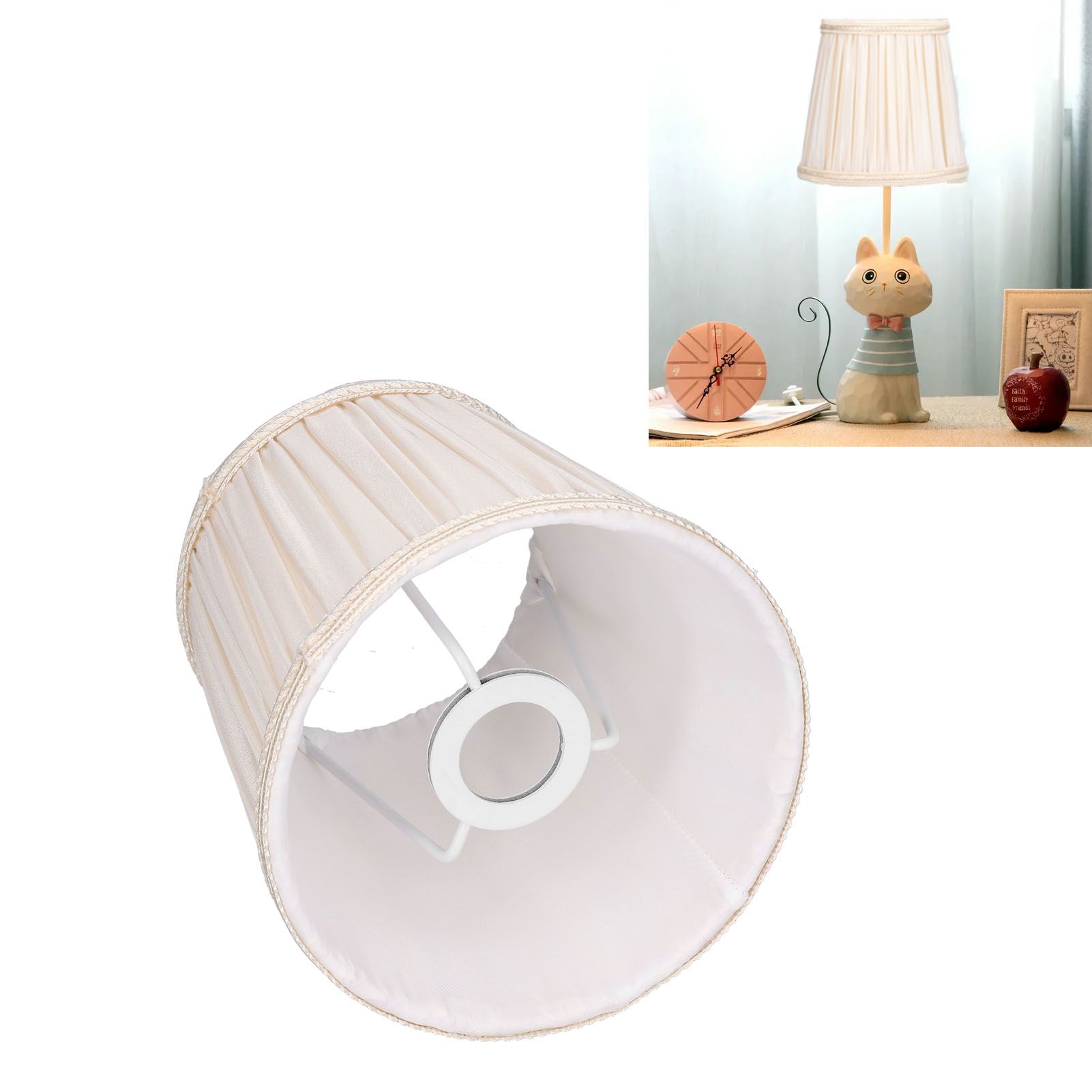 Cloth Lampshade Interventional Modern Decorative Fabric Table Lamp Cover for view 12