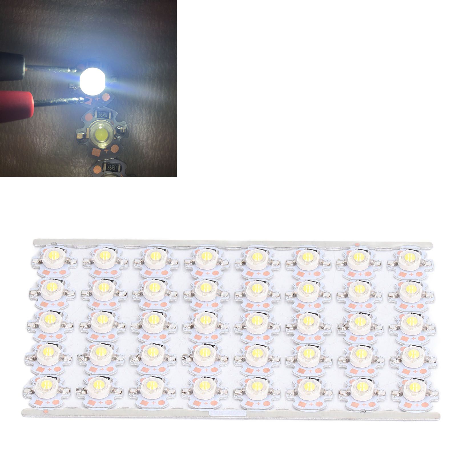 LED Chip Bulb High Brightness Energy Saving DIY Lamp Beads with Aluminum Plate view 9