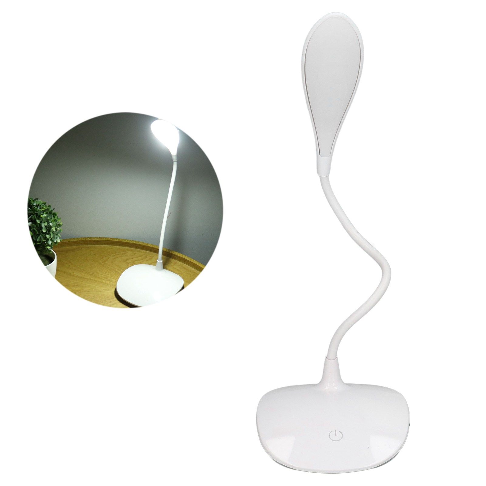 LED Desk Lamp USB Charging Touch Control 3 Modes Gooseneck Table Light for view 10