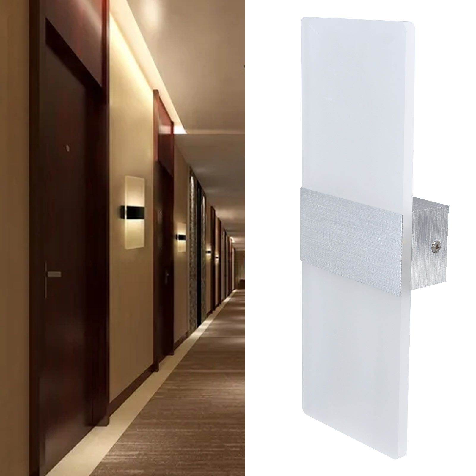 LED Wall Lamp 6W Acrylic Wall Light 360° Luminous High Brightness Preservative view 11