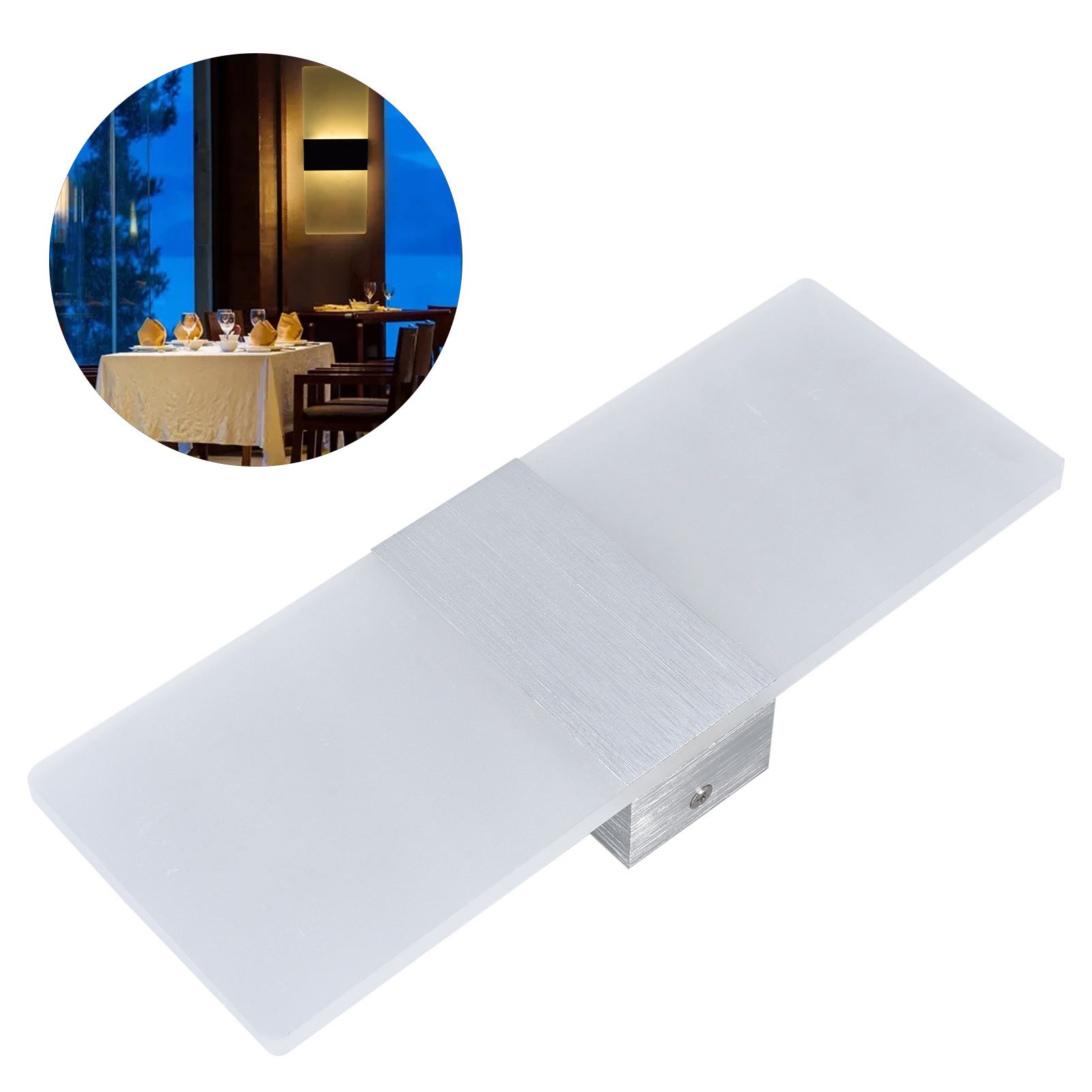 LED Wall Lamp 6W Acrylic Wall Light 360° Luminous High Brightness Preservative view 12