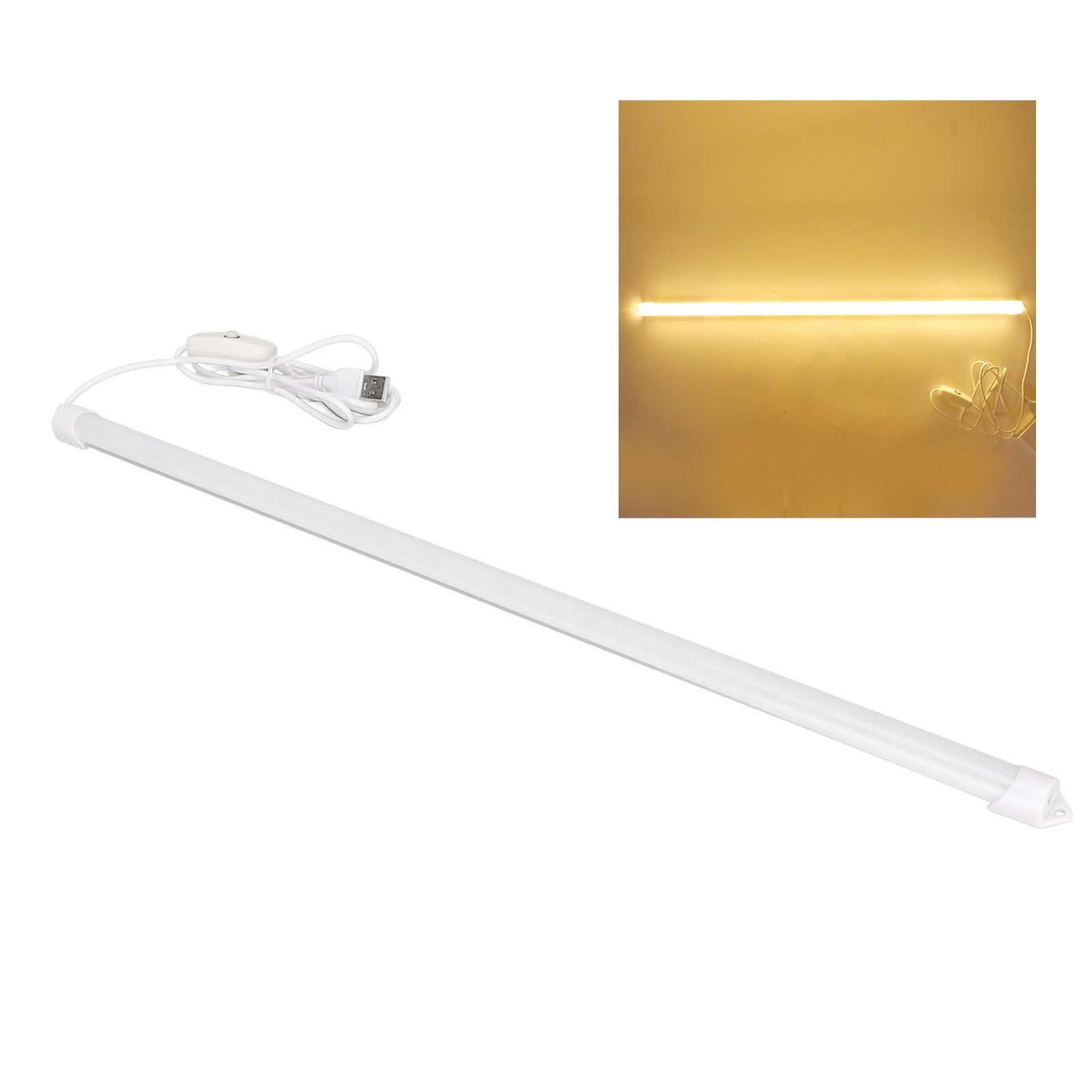 LED Reading Light High Brightness 35 LEDs Warm White USB Eye Protection Desk view 10