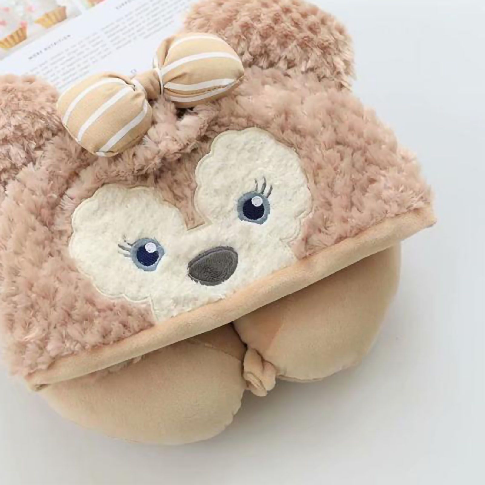 Hooded U Shaped Pillow Cute Cartoon Travel PP Cotton U Shaped Neck Pillow for view 5