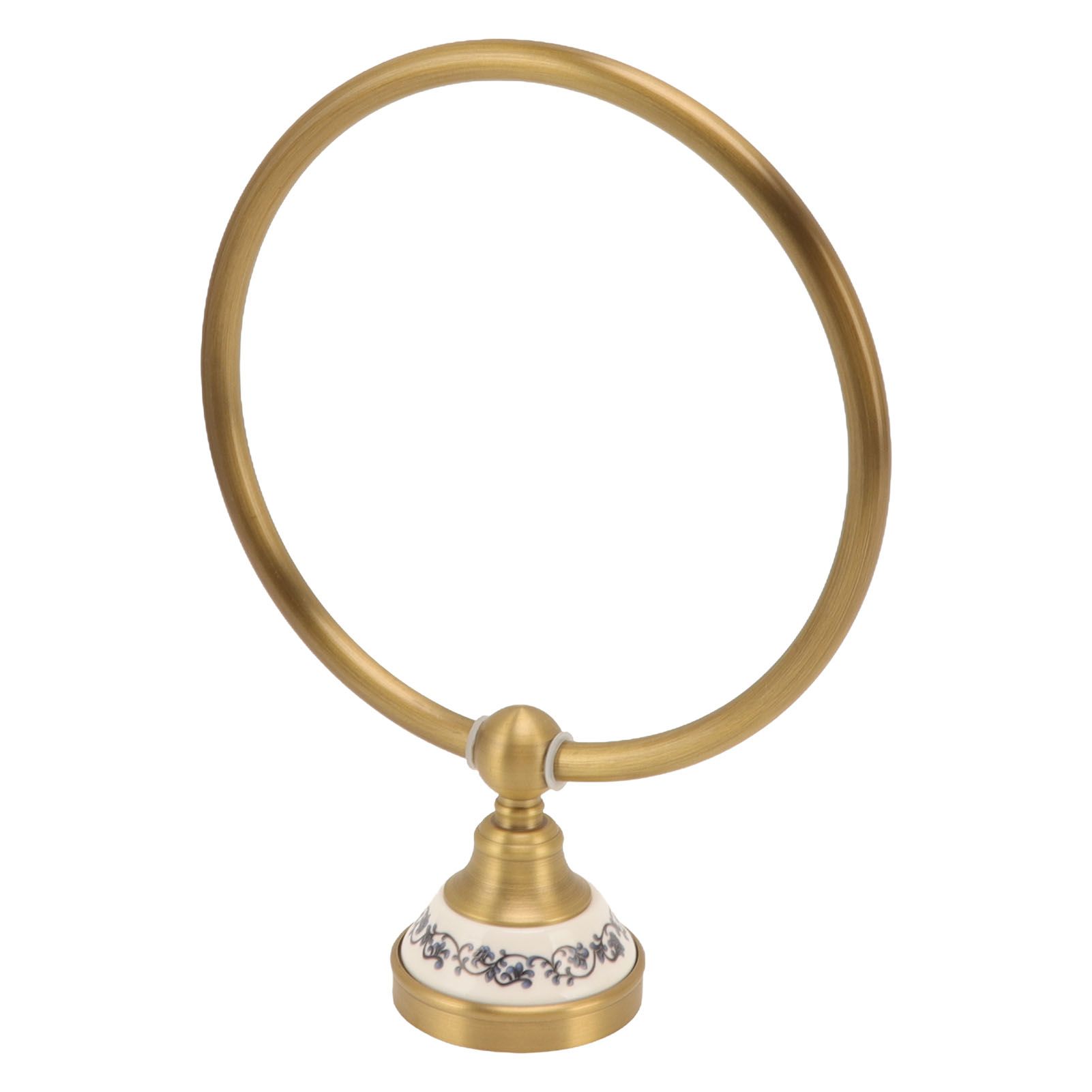 Towel Ring Antique Brass Finish Wall Mounted Bathroom Hand Towel Holder with view 3