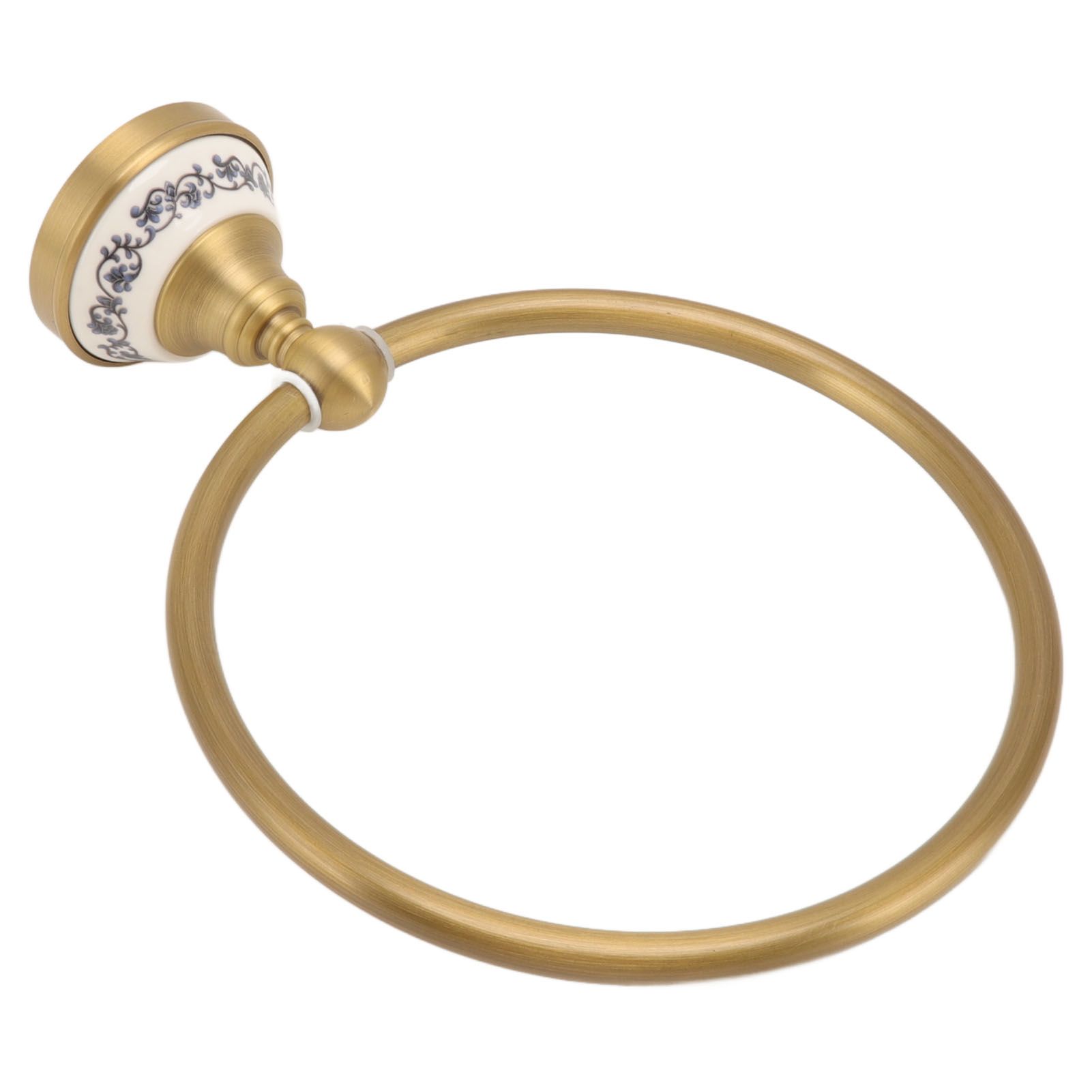 Towel Ring Antique Brass Finish Wall Mounted Bathroom Hand Towel Holder with view 5