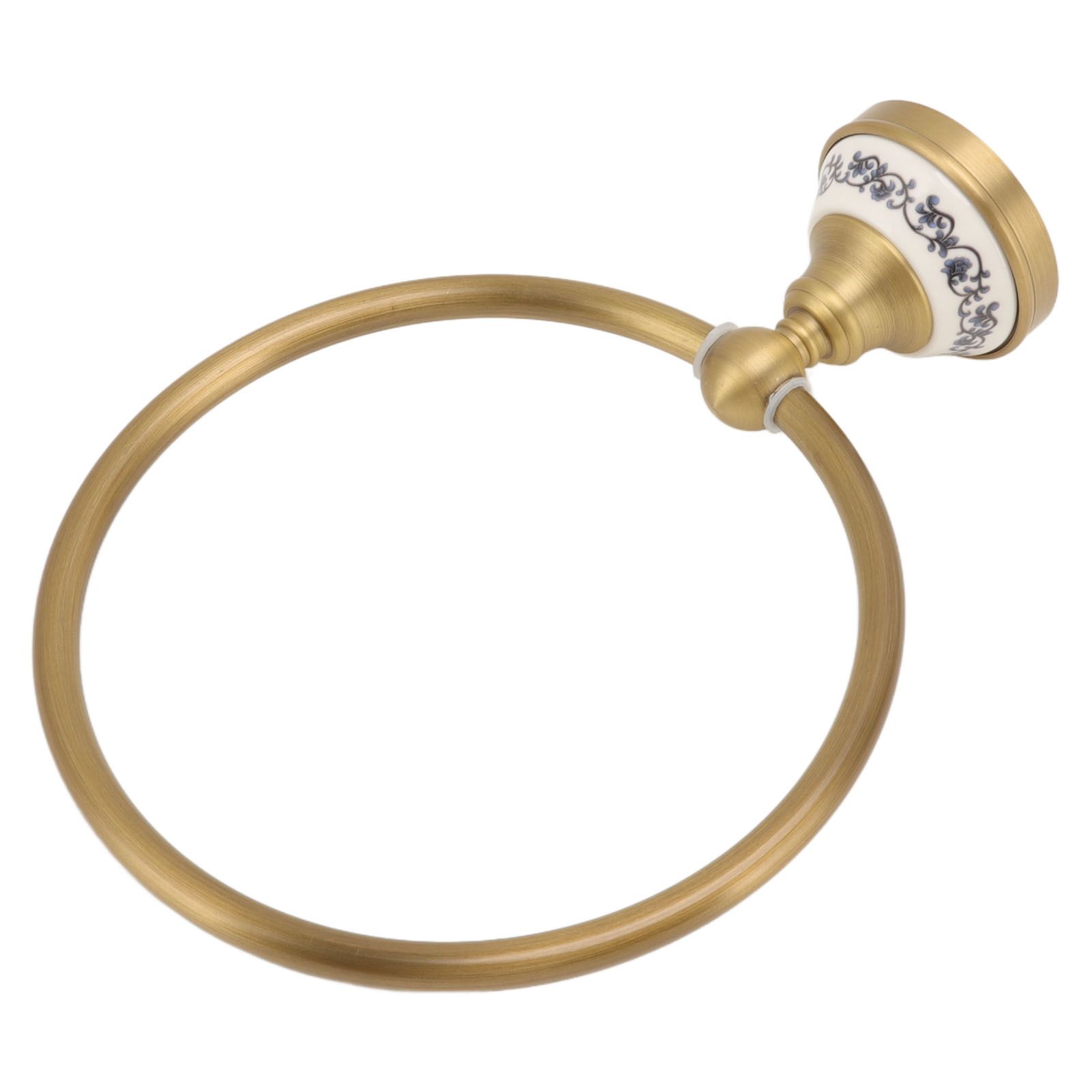 Towel Ring Antique Brass Finish Wall Mounted Bathroom Hand Towel Holder with view 6