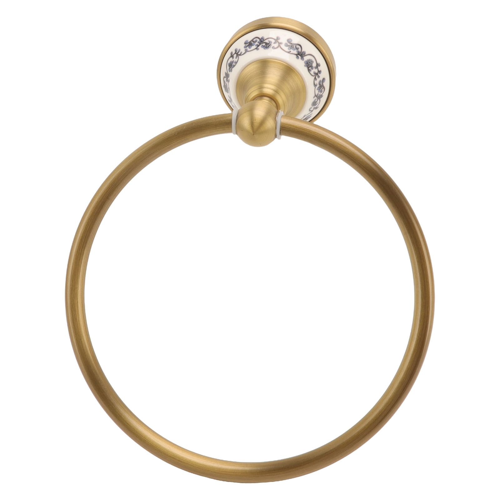 Towel Ring Antique Brass Finish Wall Mounted Bathroom Hand Towel Holder with view 7