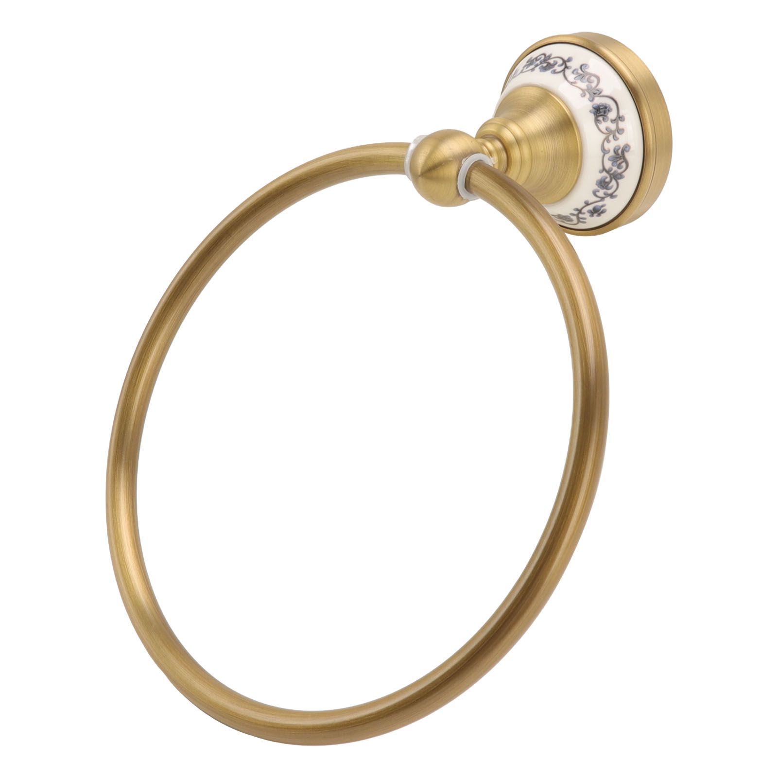 Towel Ring Antique Brass Finish Wall Mounted Bathroom Hand Towel Holder with view 8