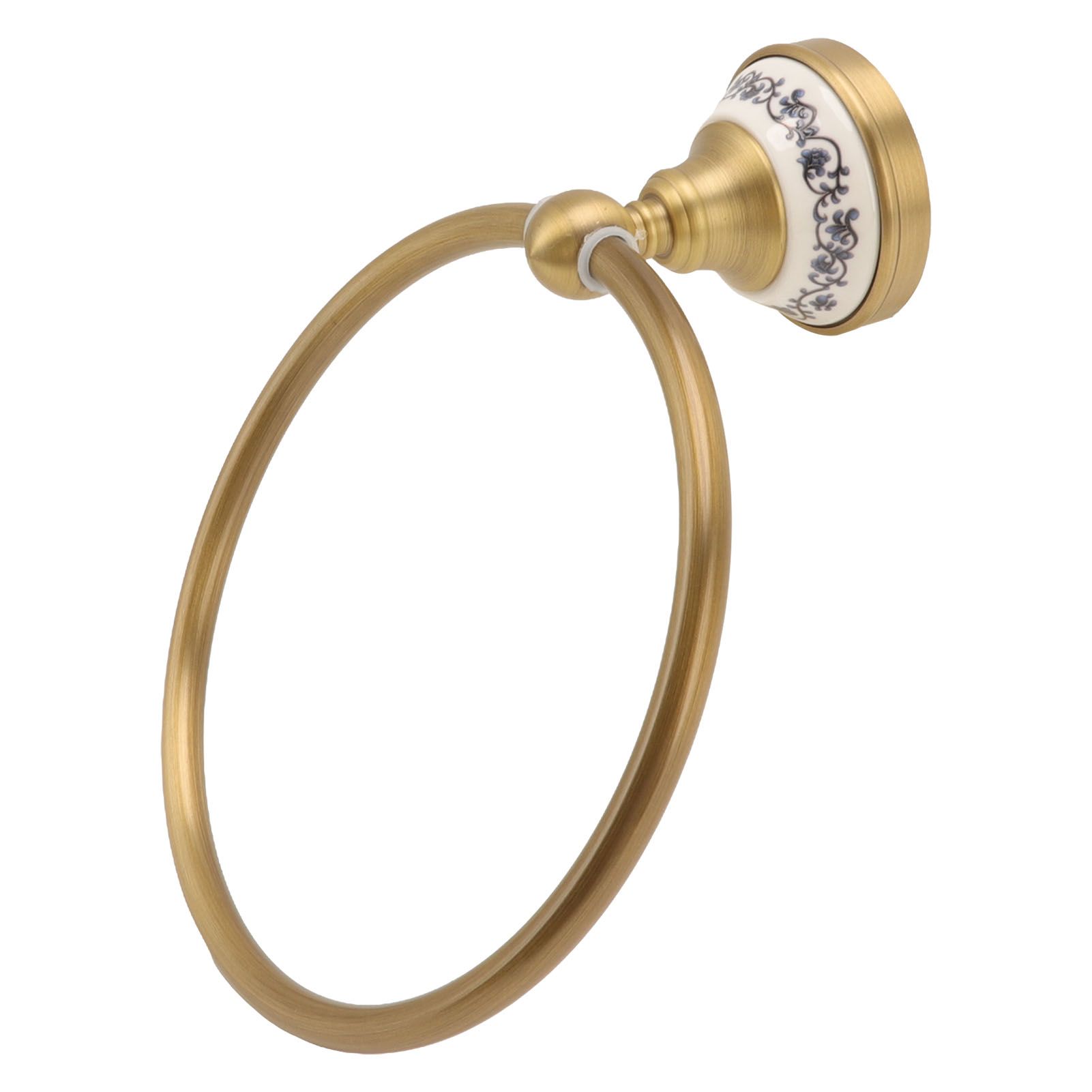 Towel Ring Antique Brass Finish Wall Mounted Bathroom Hand Towel Holder with view 9