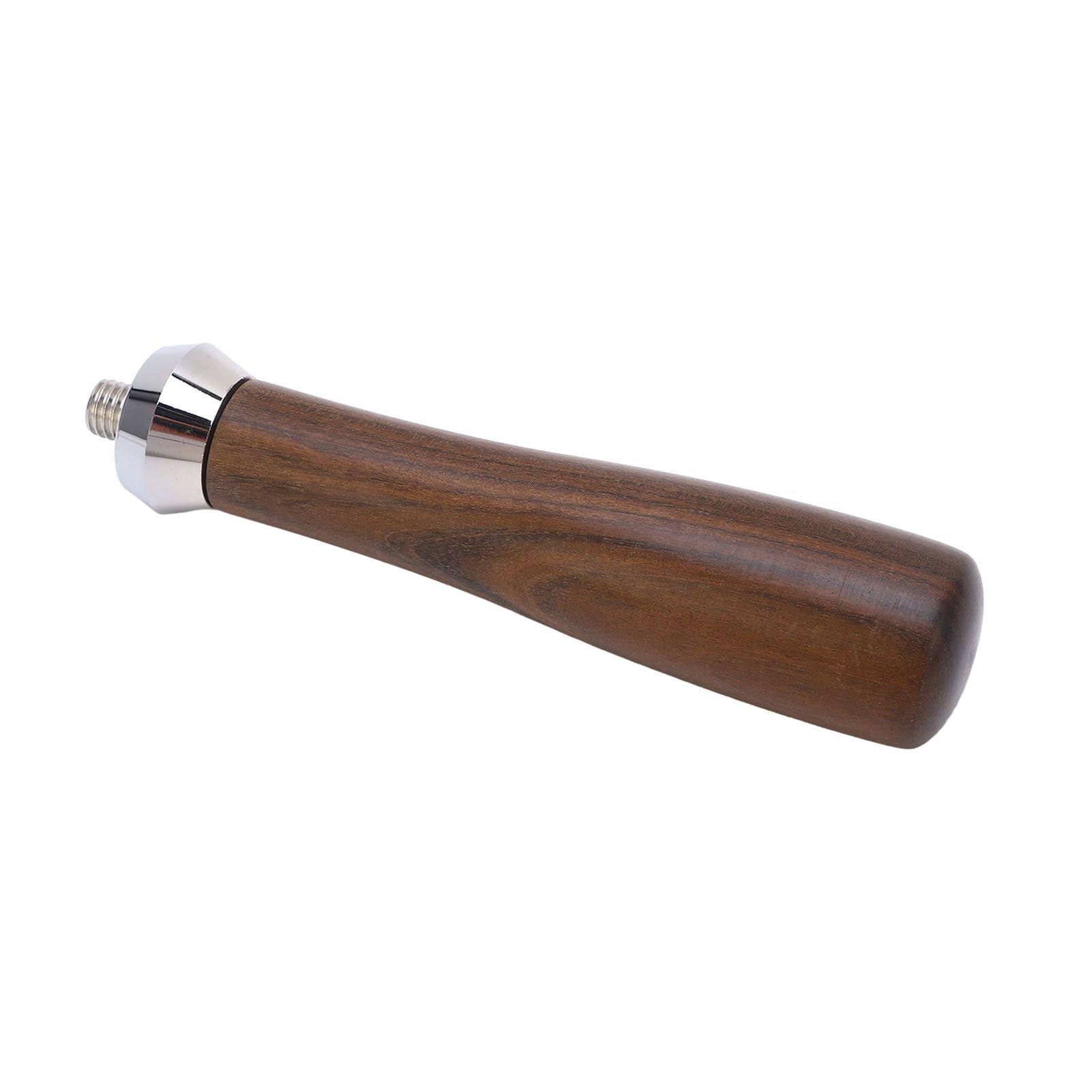 Coffee Portafilter Handle Comfortable Grip Burr Free Black Rosewood Durable view 8