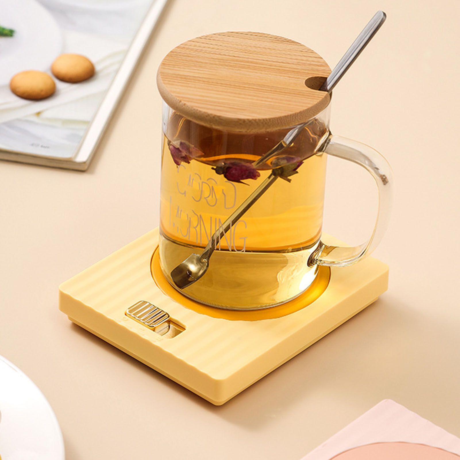 Mug Warmer 2 Temperature 2 Modes Adjustable Constant Temperature USB Beverage view 14