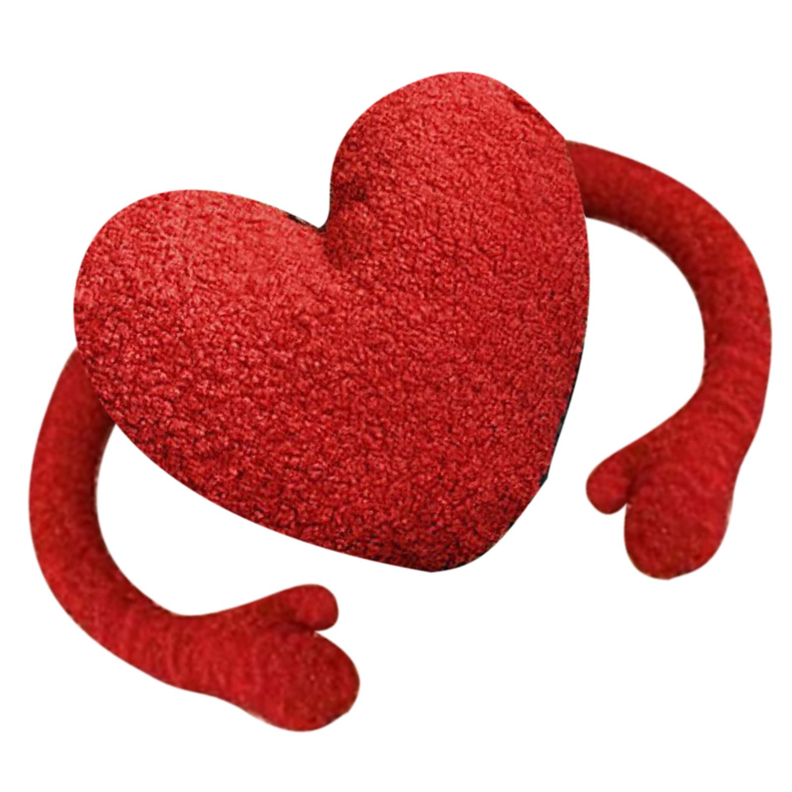 Red Heart Pillow Cartoon Plush Soft Comfortable Heart Shaped Pillow Toy view 2