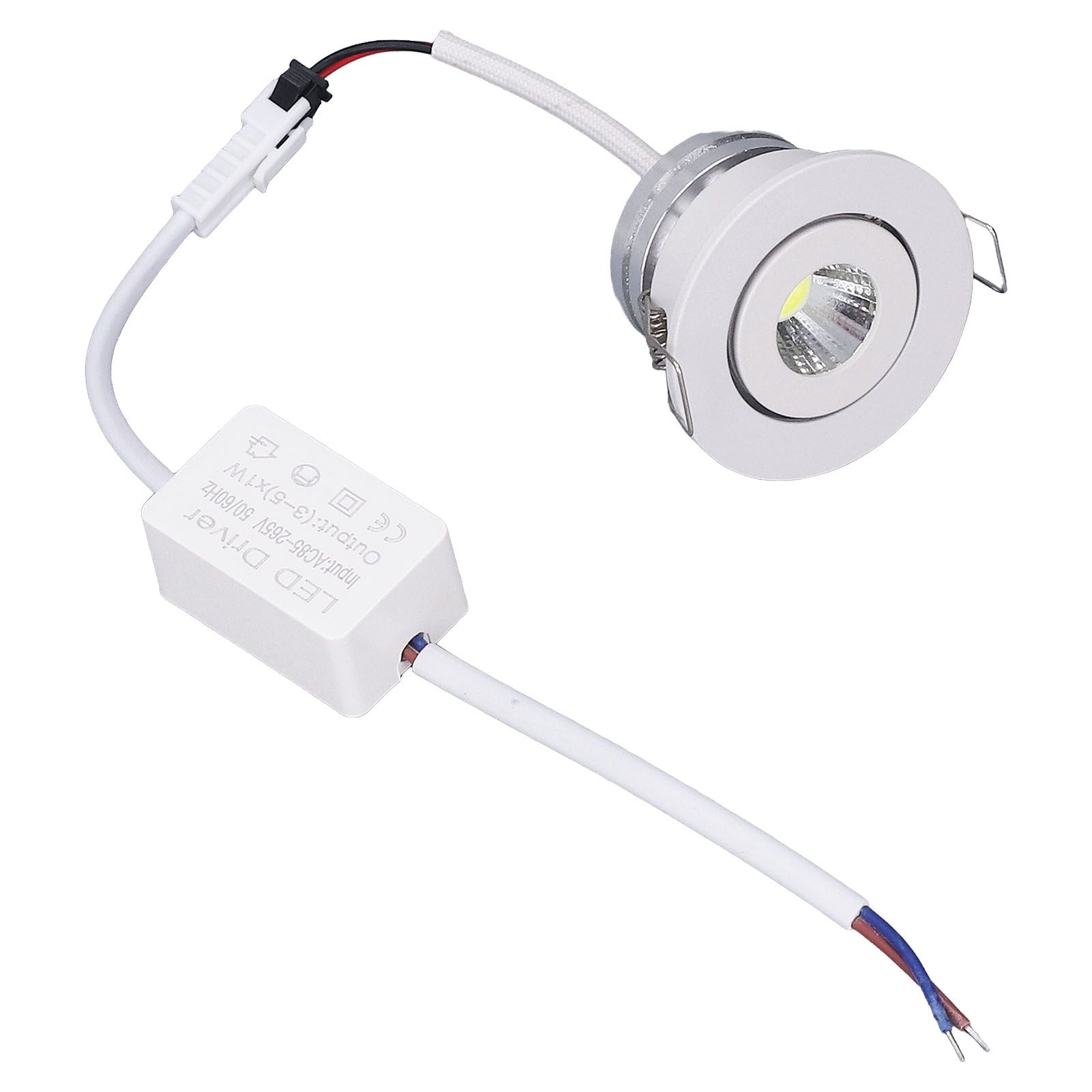 LED Recessed Light Mini Adjustable Angle Aluminium Recessed Ceiling Light view 5